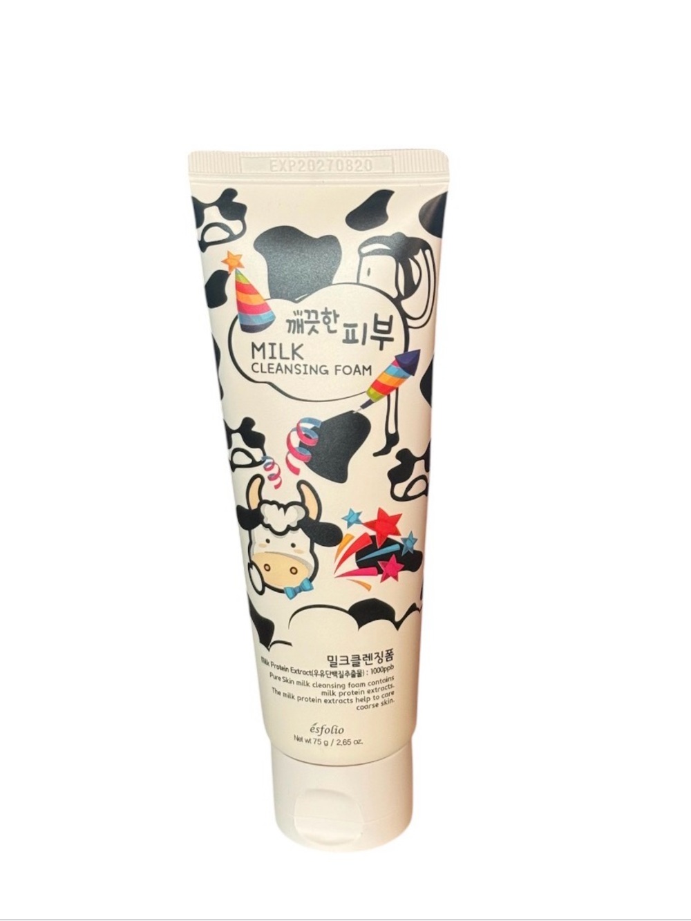 Esfolio Milk Cleansing Foam face wash (2.65 oz)